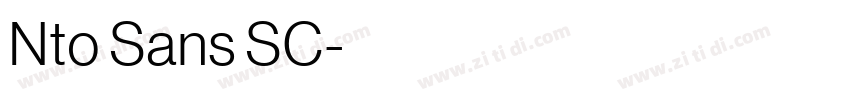 Nto Sans SC字体转换